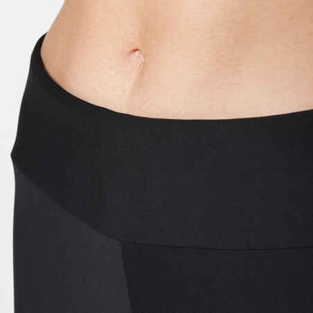 Run Dry Women's Running Cropped Bottoms - Black