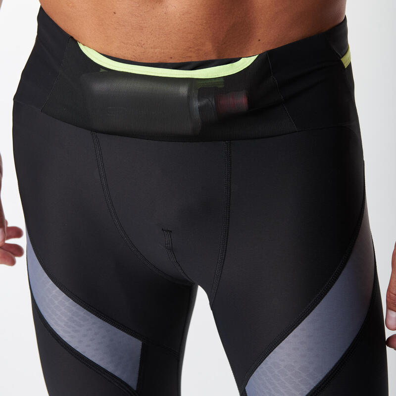 KIPRUN MEN'S COMPRESSION RUNNING TIGHTS BLACK KIPRUN Decathlon