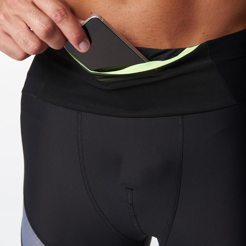 KIPRUN MEN'S COMPRESSION RUNNING TIGHTS BLACK KIPRUN Decathlon