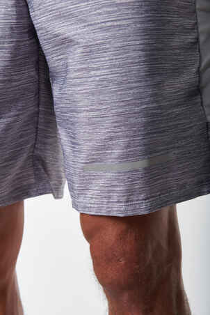 RUN DRY+ MEN'S SHORTS - MOTTLED GREY