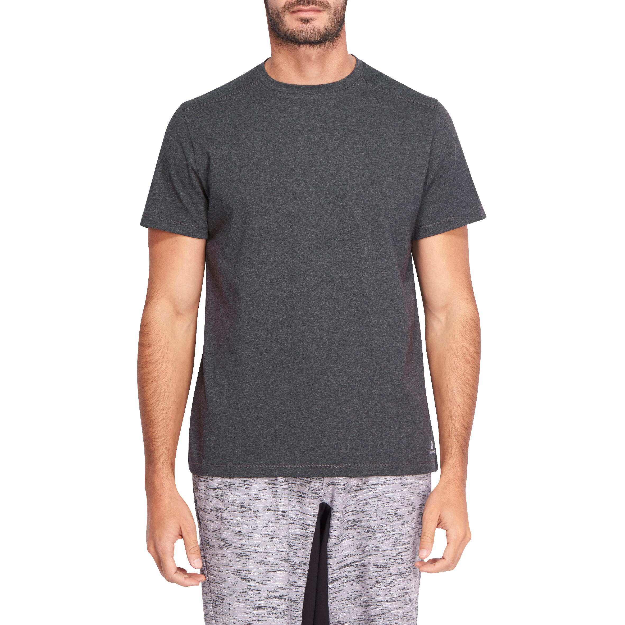 

Men' Gym T-Shirt Regular Fit 500 - Dark Grey