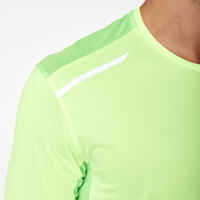 RUN DRY+ MEN'S RUNNING T-SHIRT YELLOW