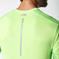 RUN DRY+ MEN'S RUNNING T-SHIRT YELLOW