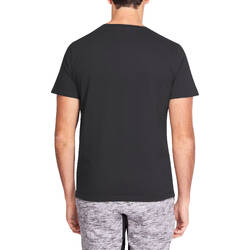 500 Regular-Fit Pilates & Gentle Gym T-Shirt - Black