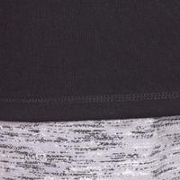 Crna sportska majica kratkih rukava sa V-izrezom 500