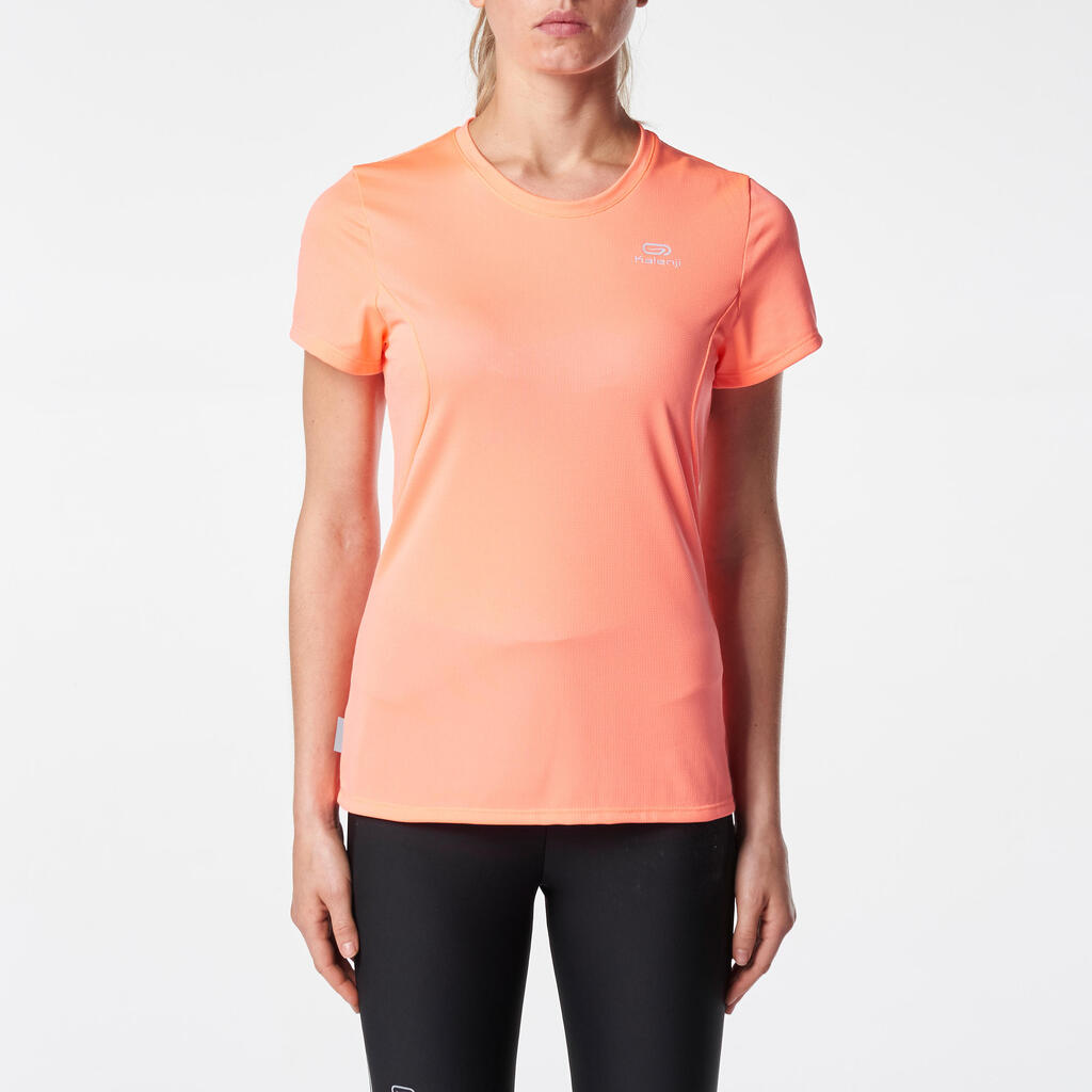 Run Dry Women's Running T-Shirt - Coral 