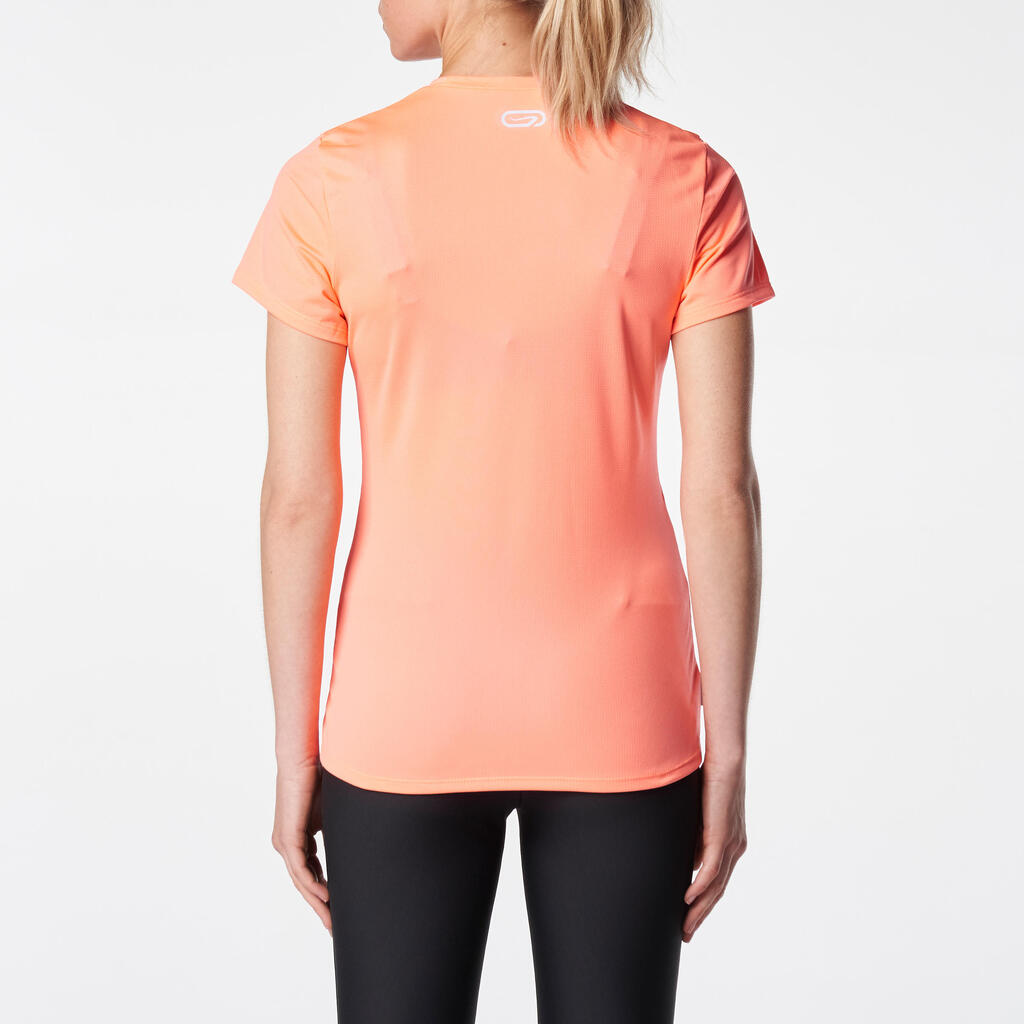 Run Dry Women's Running T-Shirt - Coral 