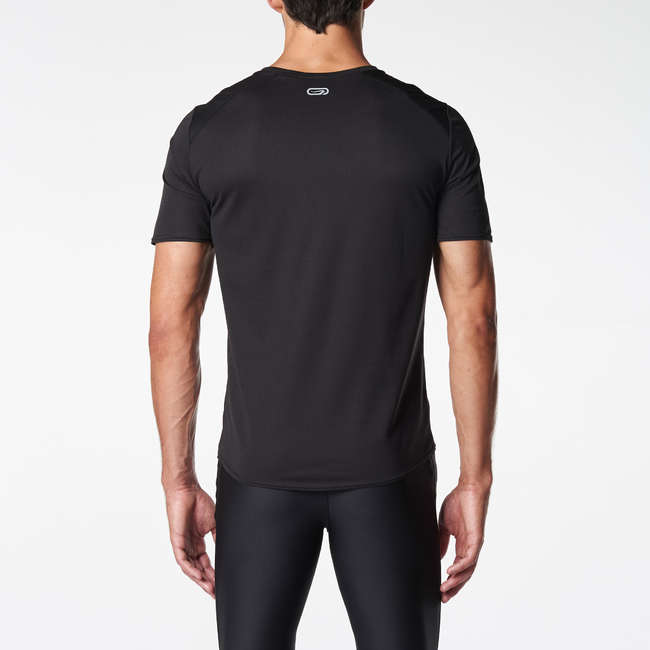 KALENJI RUN DRY MEN'S RUNNING T-SHIRT BLACK | Decathlon