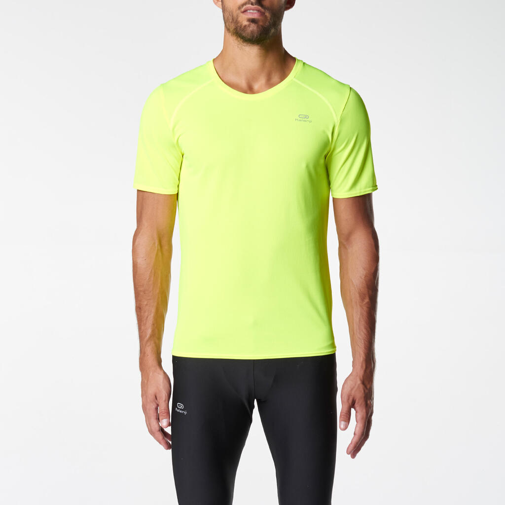 RUN DRY MEN'S RUNNING T-SHIRT BLACK