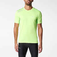 RUN DRY+ MEN'S RUNNING T-SHIRT YELLOW