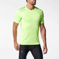 RUN DRY+ MEN'S RUNNING T-SHIRT YELLOW