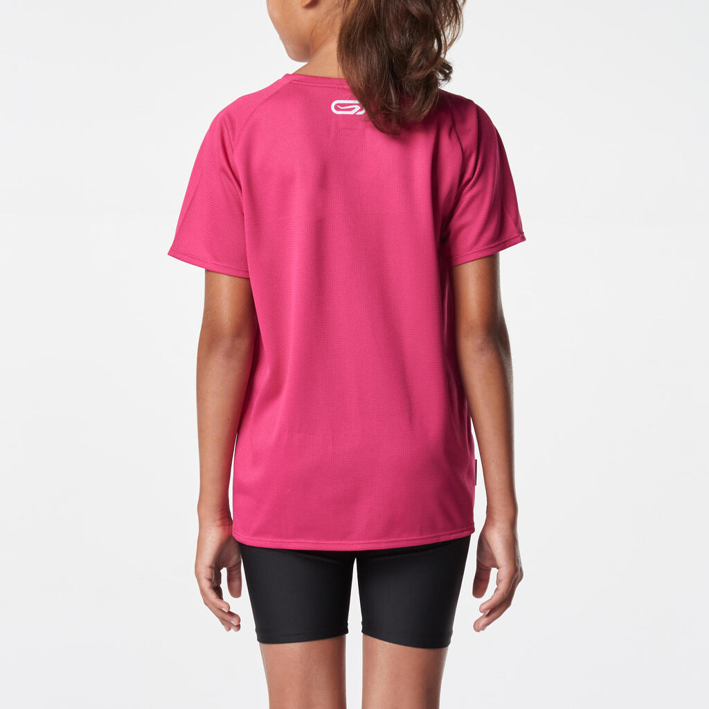 Laufshirt kurzarm Run Dry Kinder pink