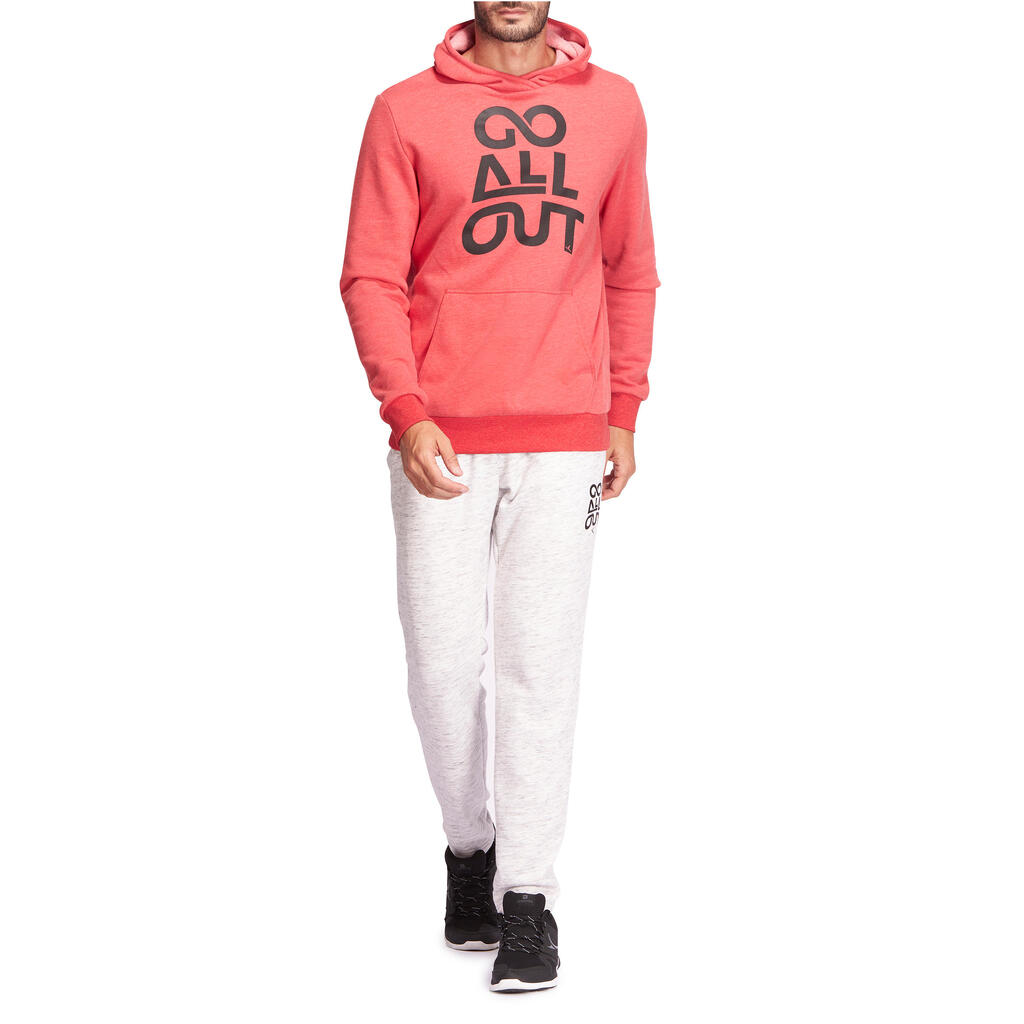 Kapuzenpullover Herren kirschrot