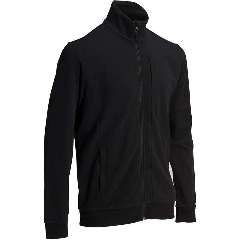 DOMYOS Plush-Loop Gym & Pilates Jacket - Black | Decathlon