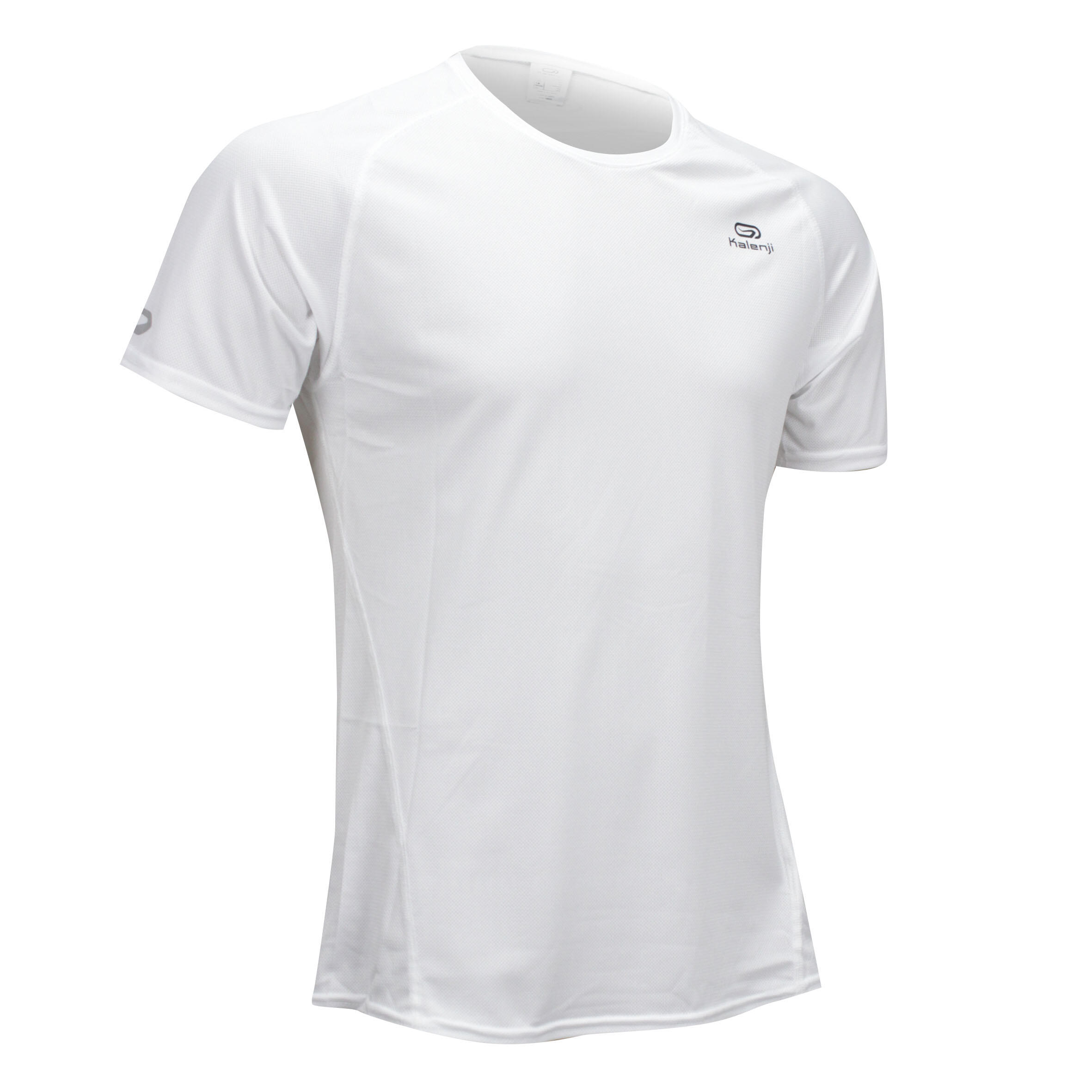 KALENJI RUN DRY MEN'S RUNNING T-SHIRT CLUB WHITE