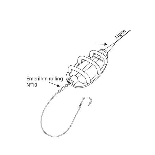 Autain Exc Method Feeder In Line Set Feeder Fishing Set