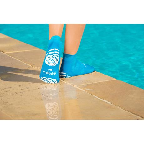 Chaussettes Natation Aquasocks Junior Roses Nabaiji