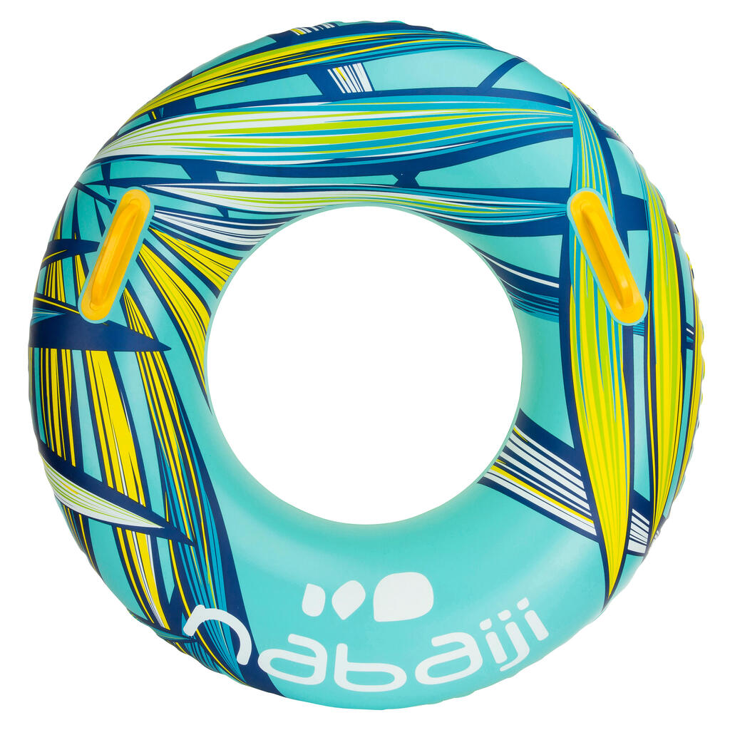 Schwimmring aufblasbar mit Griffen große Größe 92 cm - Allpop transparent 