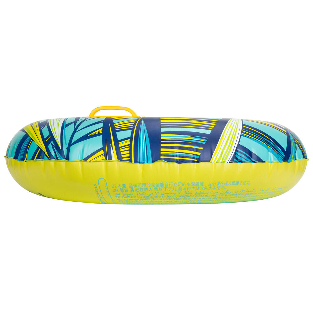 Schwimmring aufblasbar mit Griffen große Größe 92 cm - Allpop transparent 