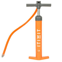 Double-Action 20 psi High-Pressure Stand-Up Paddle Hand Pump - Orange