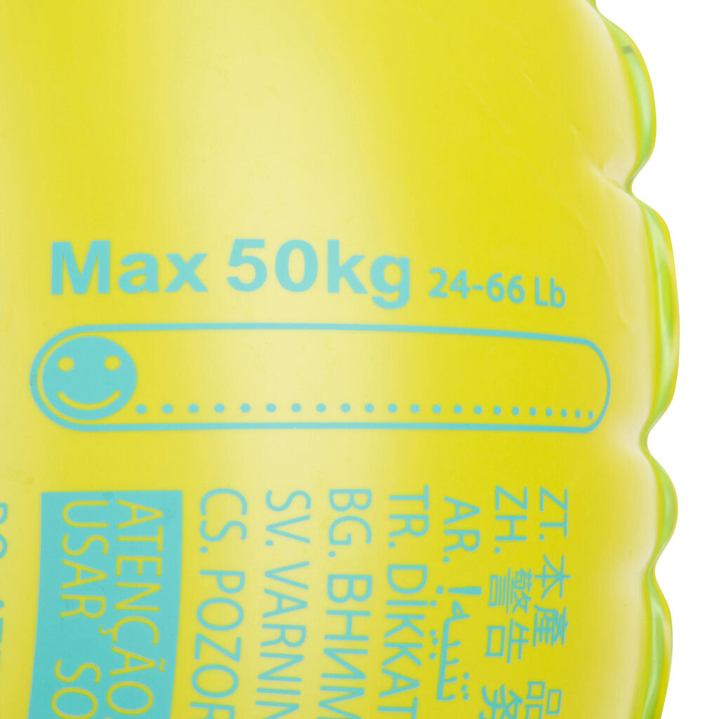 Schwimmring aufblasbar mit Griffen große Größe 92 cm - Allpop transparent 