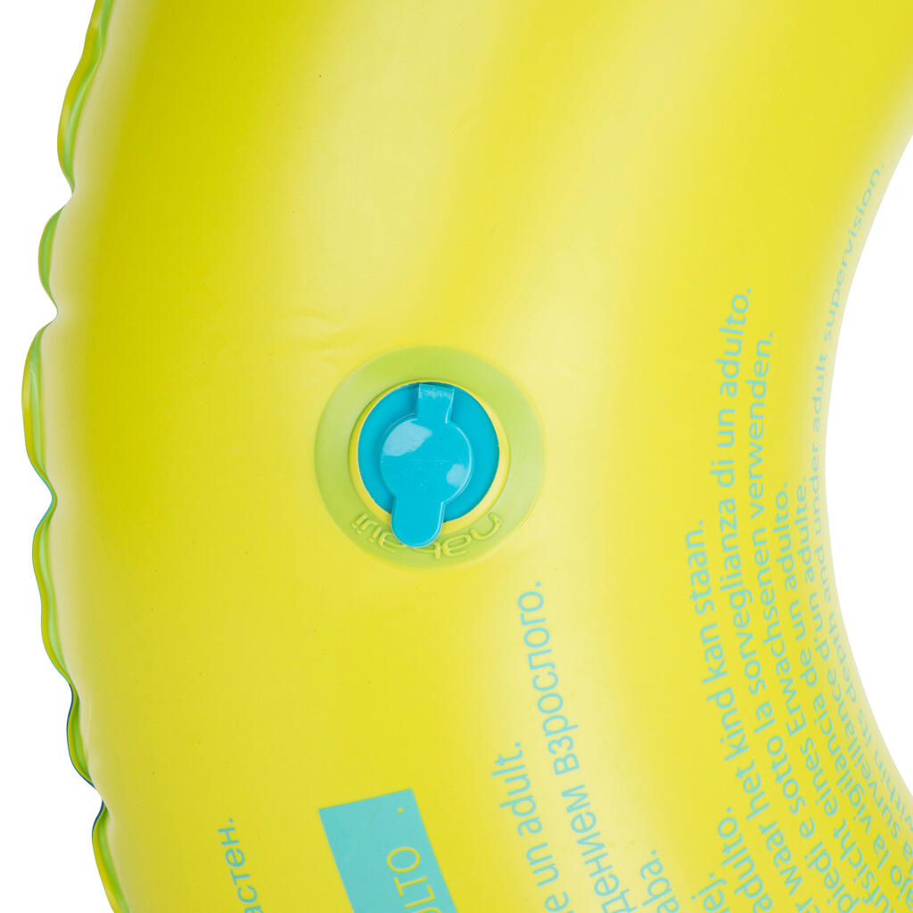 Schwimmring aufblasbar mit Griffen große Größe 92 cm - Allpop transparent 