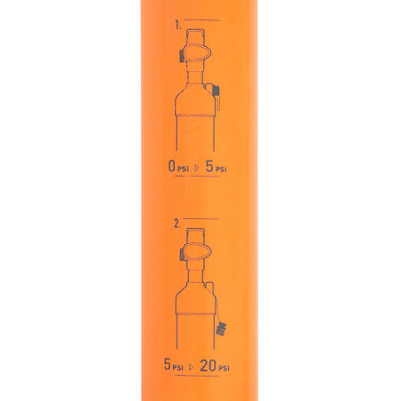 Ручний насос для SUP-дошки, 2-сторонньої дії, 20 psi - Помаранчевий