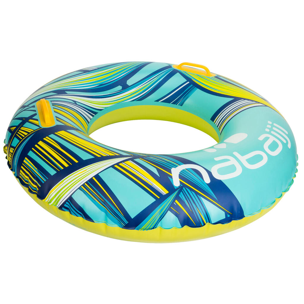 Schwimmring aufblasbar mit Griffen große Größe 92 cm - Allpop transparent 