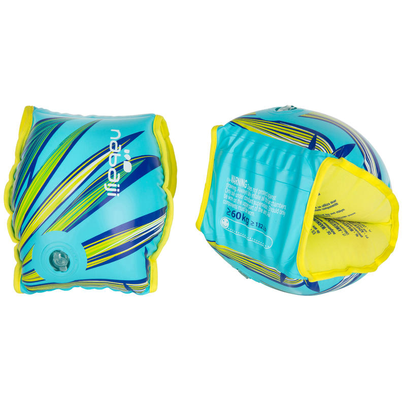 Adult swimming armbands printed blue