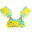 TISWIM Children's Progressive Armbands-Waistband - "STARS" Print Yellow