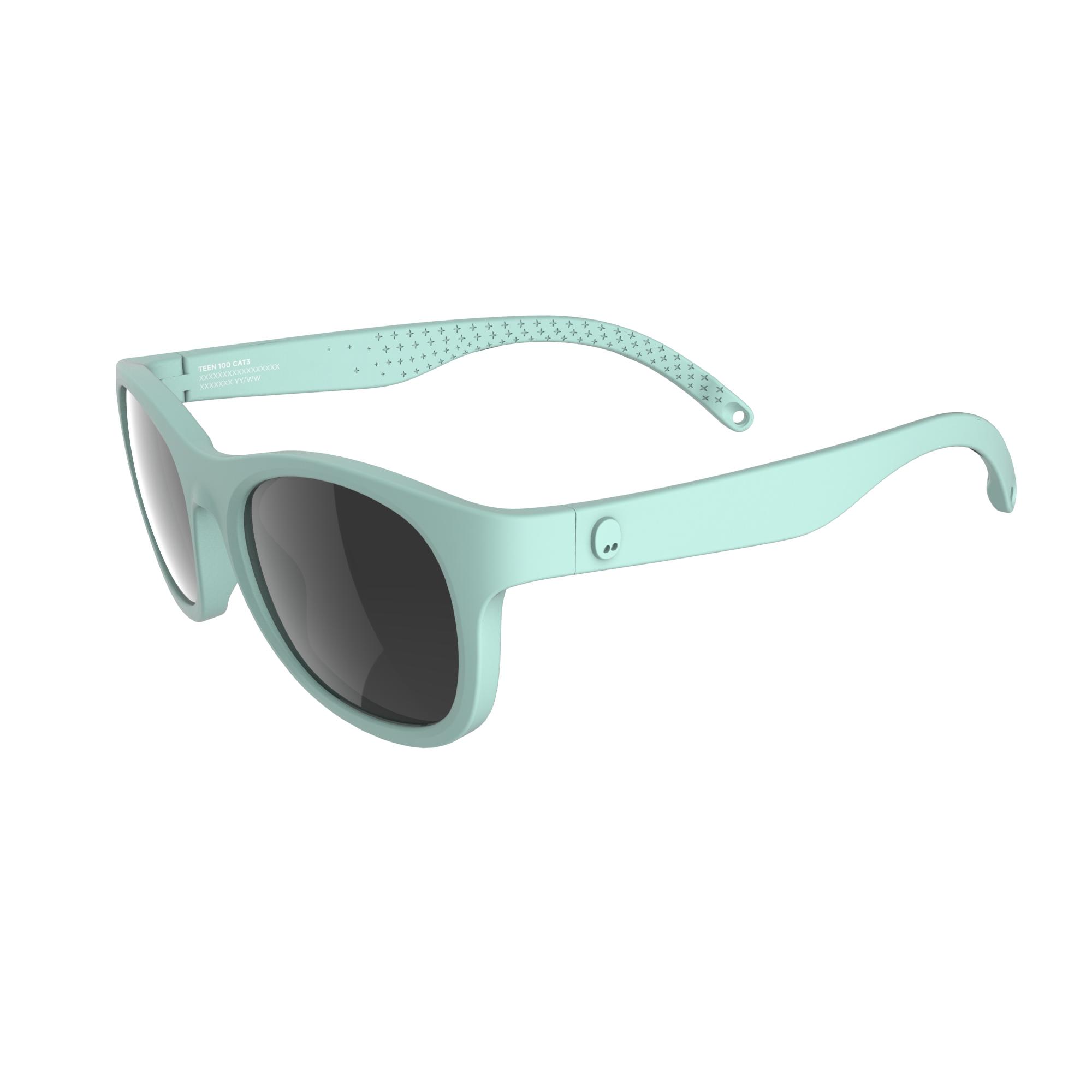 Lunettes de soleil randonn e enfant de 7 ans TEEN 100 menthe