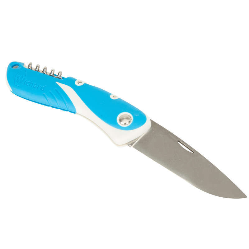 WICHARD Sailing Knife with Corkscrew Aquaterra Blue/White...