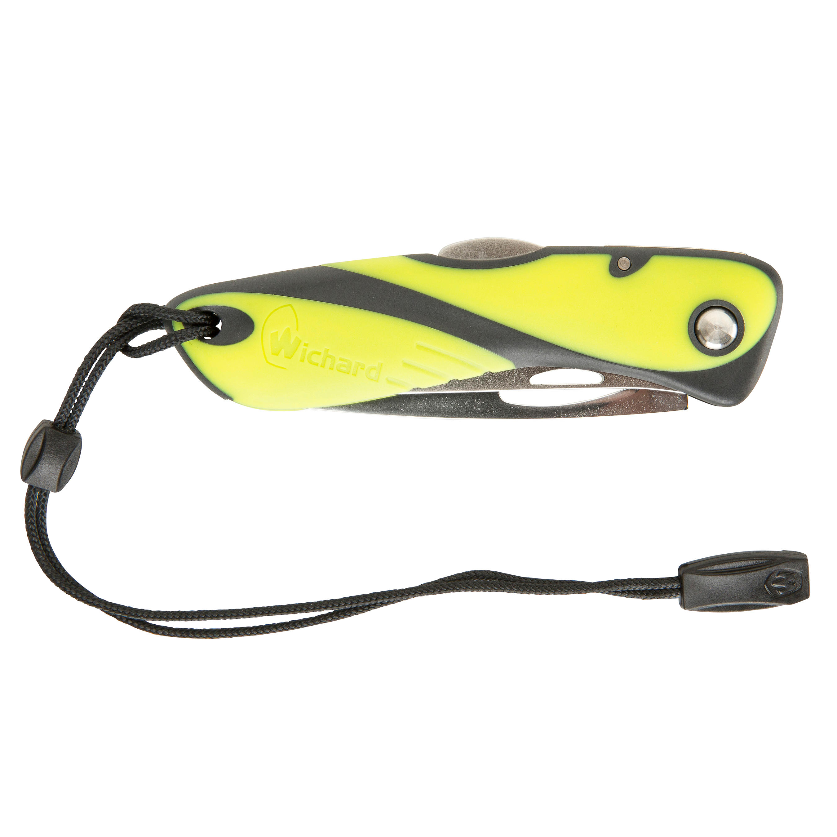Couteau marin démanilleur épissoir bateau noir/jaune 6/8