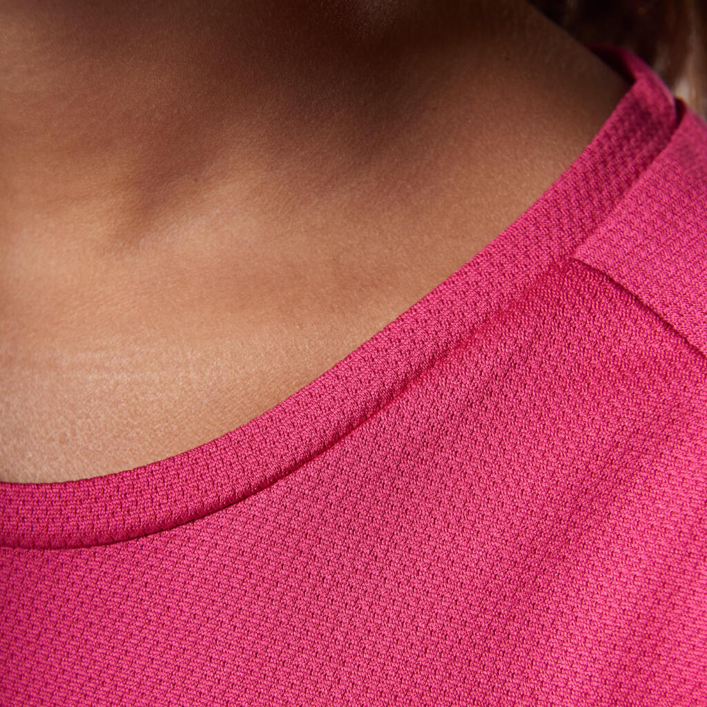 Laufshirt kurzarm Run Dry Kinder pink