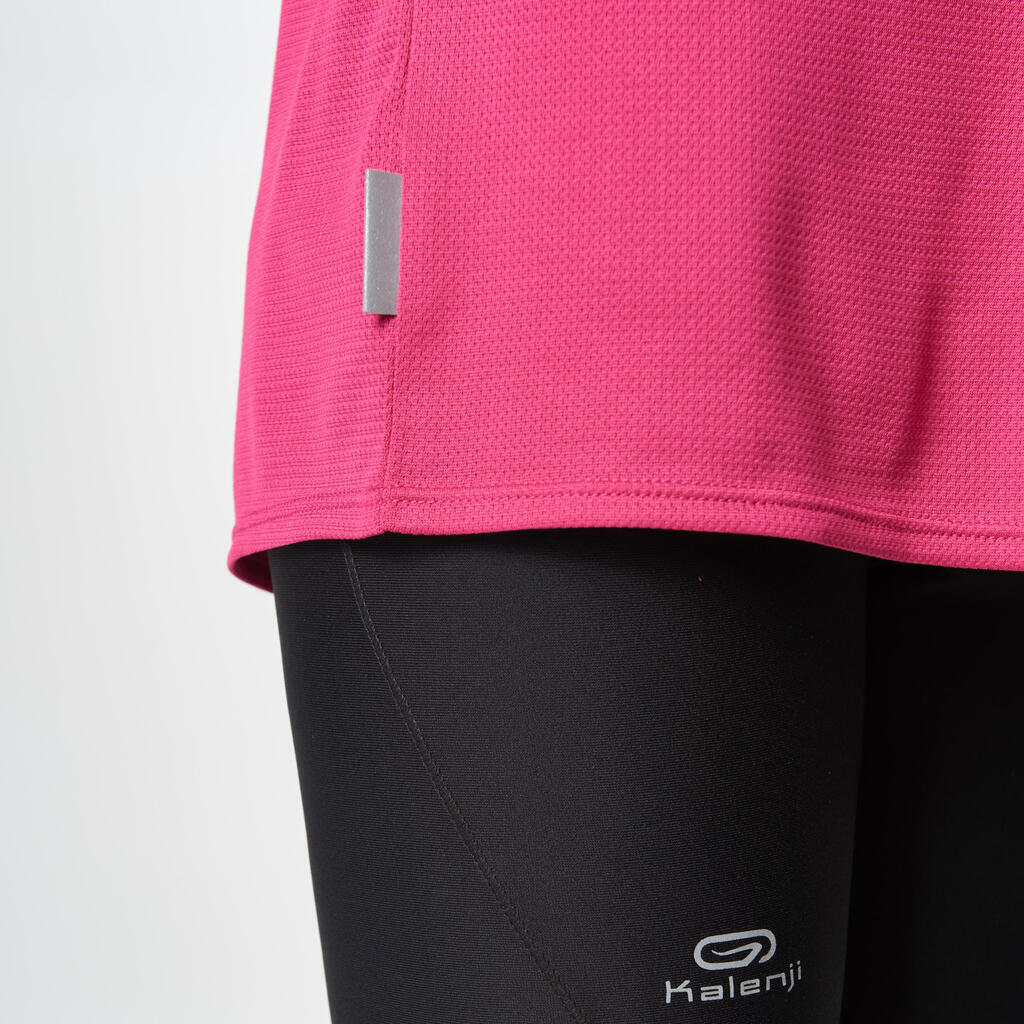 Laufshirt kurzarm Run Dry Kinder pink