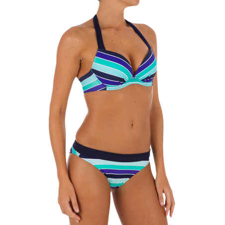 Elena Women's Push-Up Swimsuit Top with Fixed Padded Cups - Malibu
