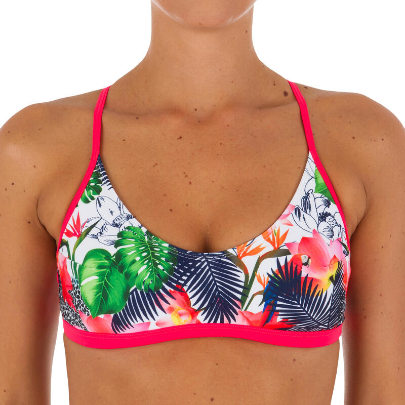 Haut de maillot de bain femme brassière de surf avec coques AGATHA AMAZ