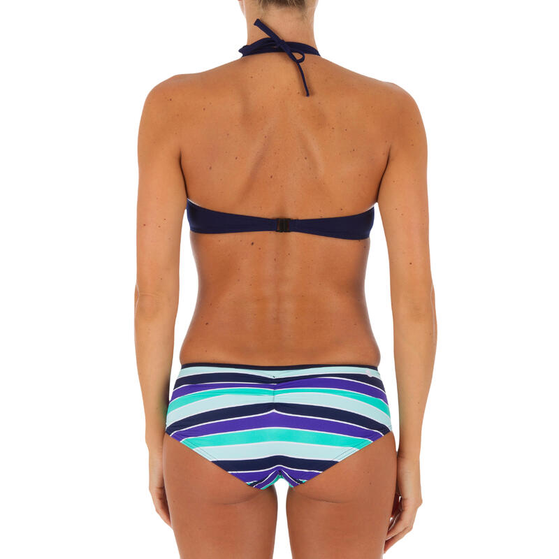 Sujetador de bikini mujer banda con aros MALIBU con cordón cuello desmontable 
