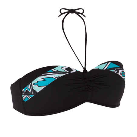 חלק עליון של בגד ים סטרפלס לנשים דגם Laeti עם גביעים מרופדים מובנים - Isiketu