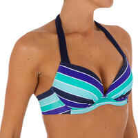 Elena Women's Push-Up Swimsuit Top with Fixed Padded Cups - Malibu