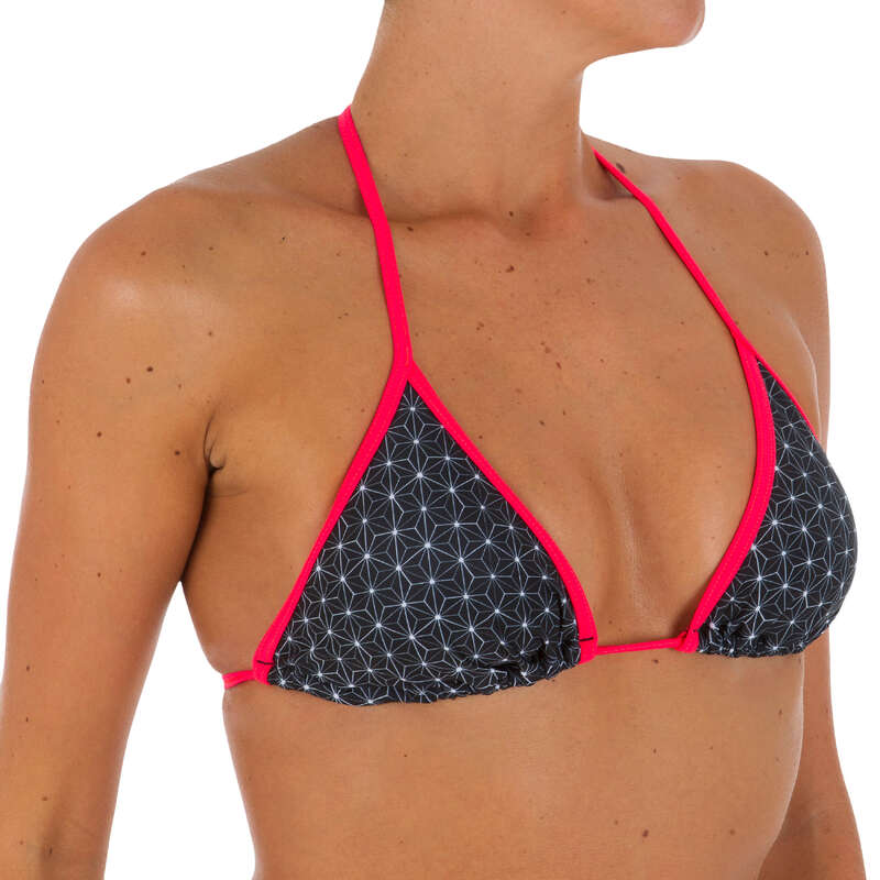 WOMEN BEGINNER SURF SWIMSUIT Surf - Mae Triangle with Cups Mosaica OLAIAN - Surf Clothing