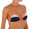 Haut de maillot de bain femme triangle coulissant avec coques MAE COLOR BLOCK FR