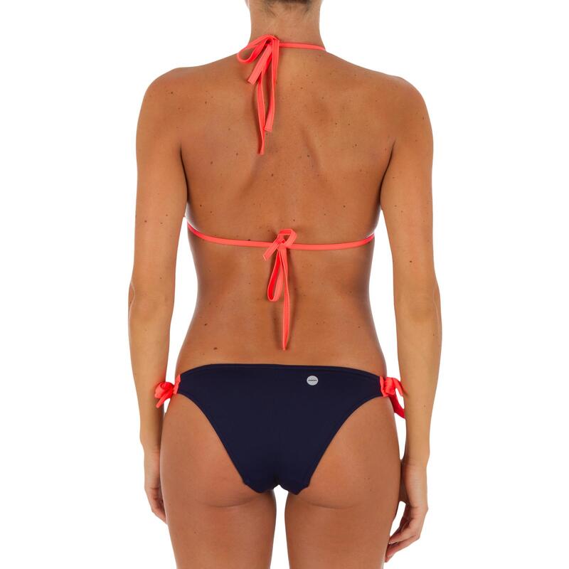 Bas de maillot de bain de surf femme échancrée et nouée côtés SABI COLORB