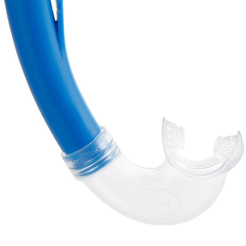 Tuba de snorkeling FRD100 bleu pour adultes