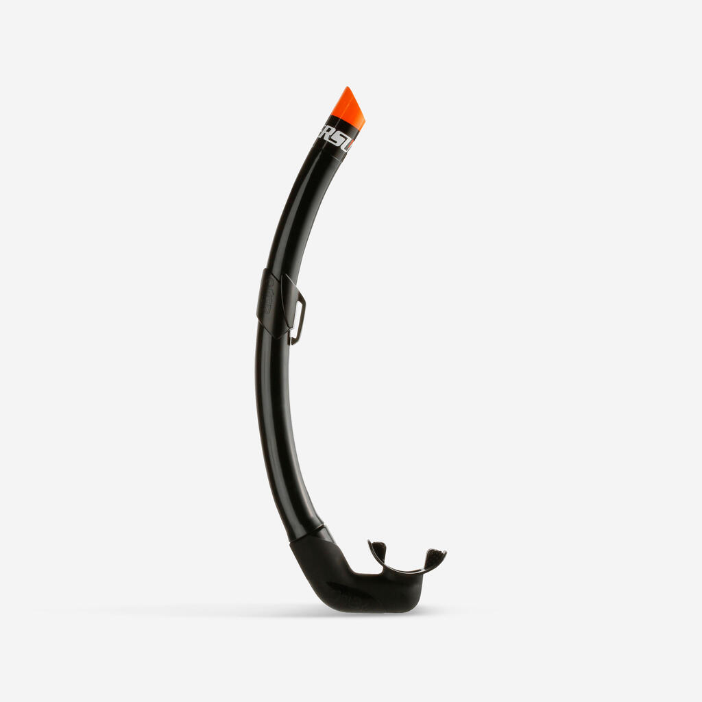 Brīvās niršanas snorkelēšanas caurule “Zoom”, melna