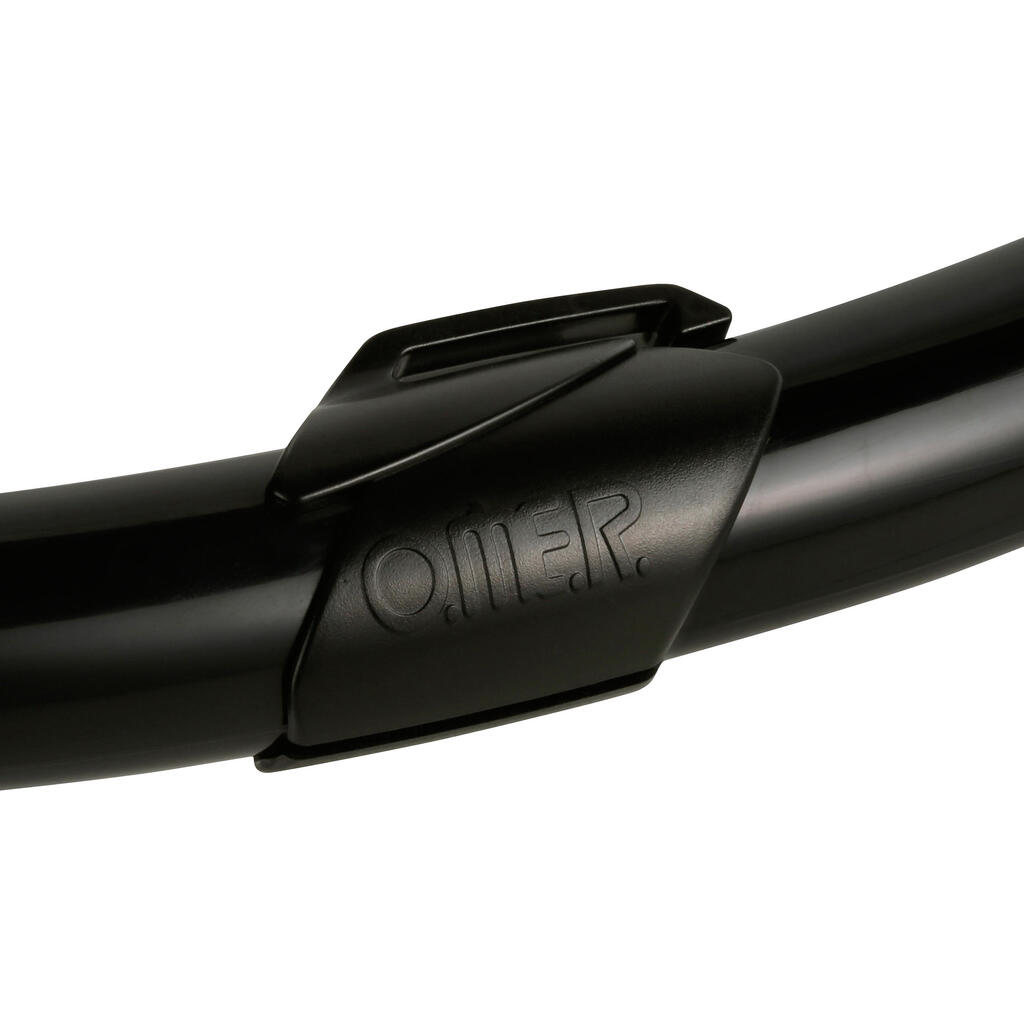Brīvās niršanas snorkelēšanas caurule “Zoom”, melna