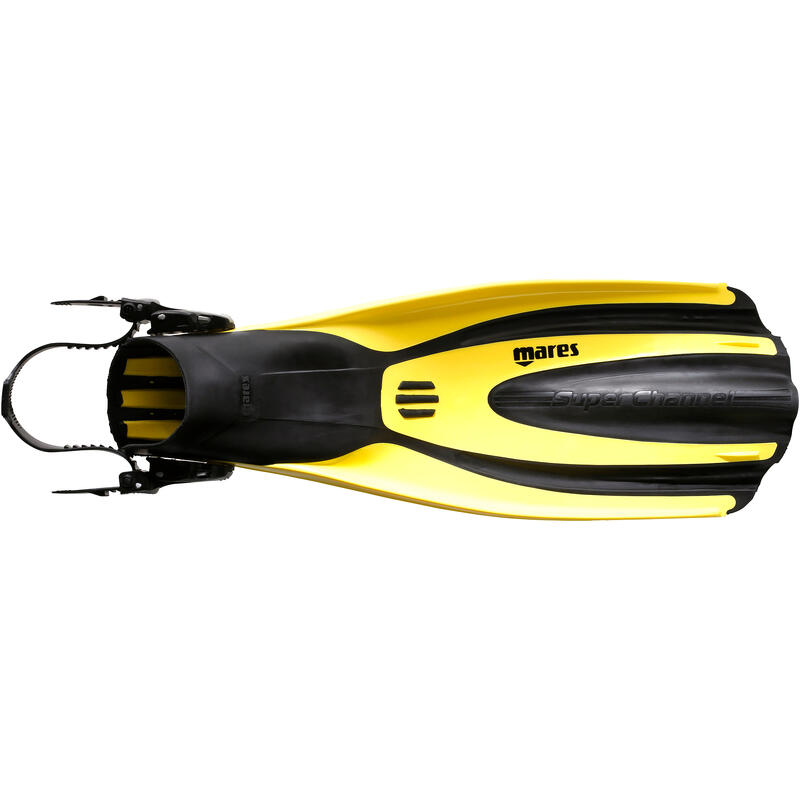 Duikvinnen voor diepzeeduiken Avanti Superchannel ABS geel/zwart