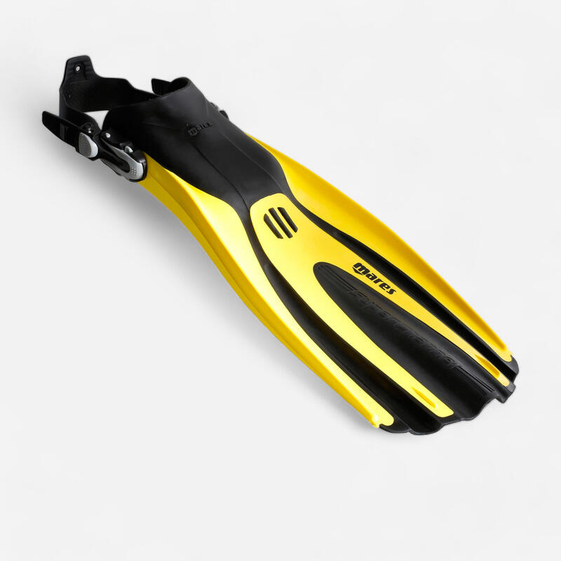 Palmes réglables de plongée bouteille AVANTI SUPERCHANNEL ABS jaune/noir