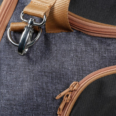 Сумка для спорядження для кінного спорту, 55 л - Сіра/Коричнева