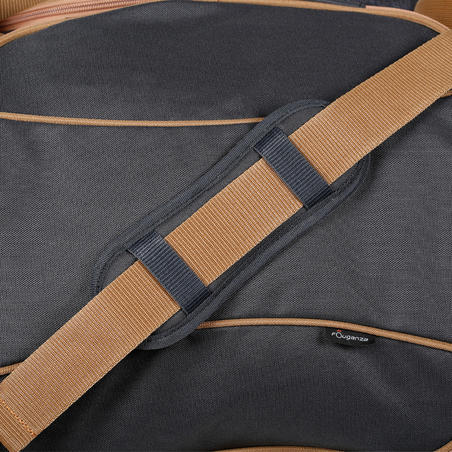 Сумка для спорядження для кінного спорту, 55 л - Сіра/Коричнева